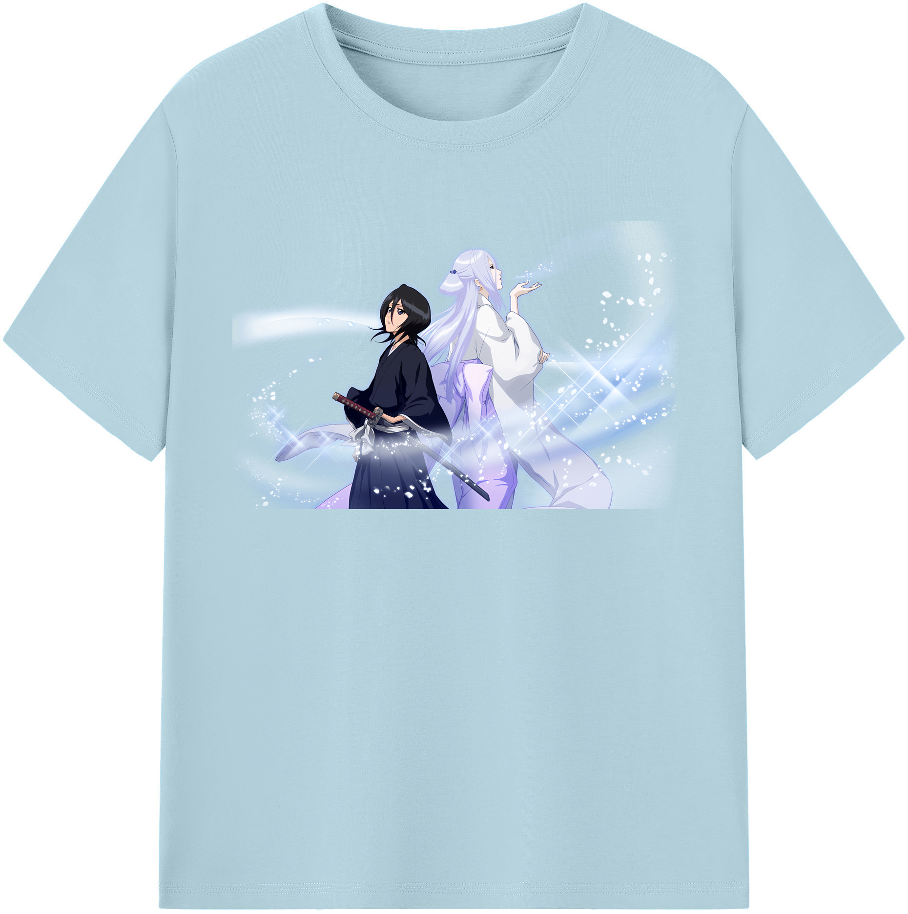 （画像用） ブリーチ 朽木ルキア BLEACH Kuchiki Rukia 綿100％半袖Tシャツ（フロントプリント）